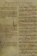Manuscript Studies-a Journal Of The Schoenberg Institute For Manuscript Studies