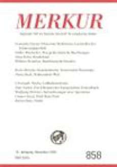 Merkur-deutsche Zeitschrift Fur Europaisches Denken
