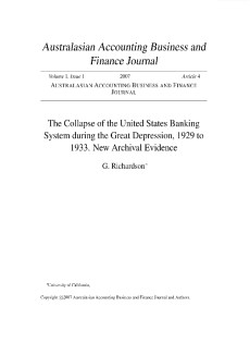 Australasian Accounting Business And Finance Journal