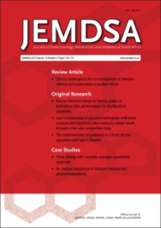 Journal Of Endocrinology Metabolism And Diabetes Of South Africa