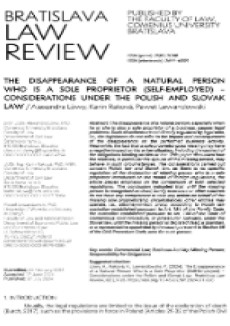 Bratislava Law Review