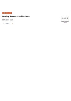 Nursing-research And Reviews