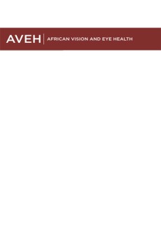 African Vision And Eye Health Journal