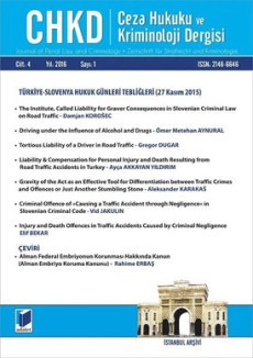 Journal Of Penal Law And Criminology-ceza Hukuku Ve Kriminoloji Dergisi