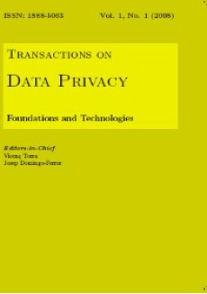 Transactions On Data Privacy