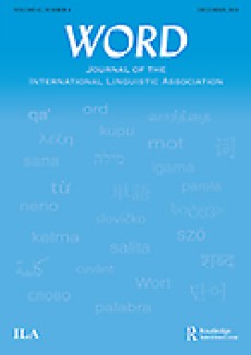 Word-journal Of The International Linguistic Association